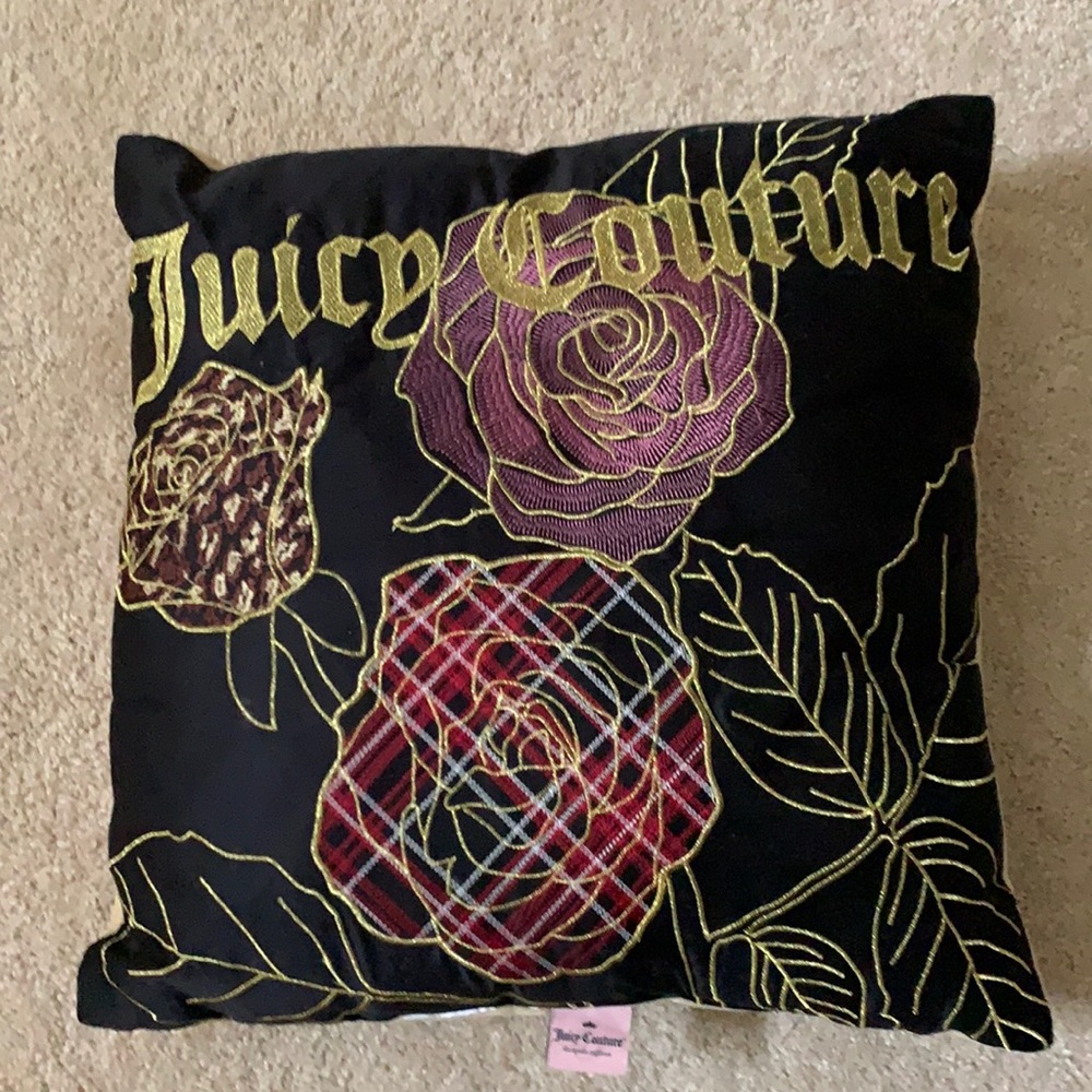 Juicy Couture Embroidered Pillow